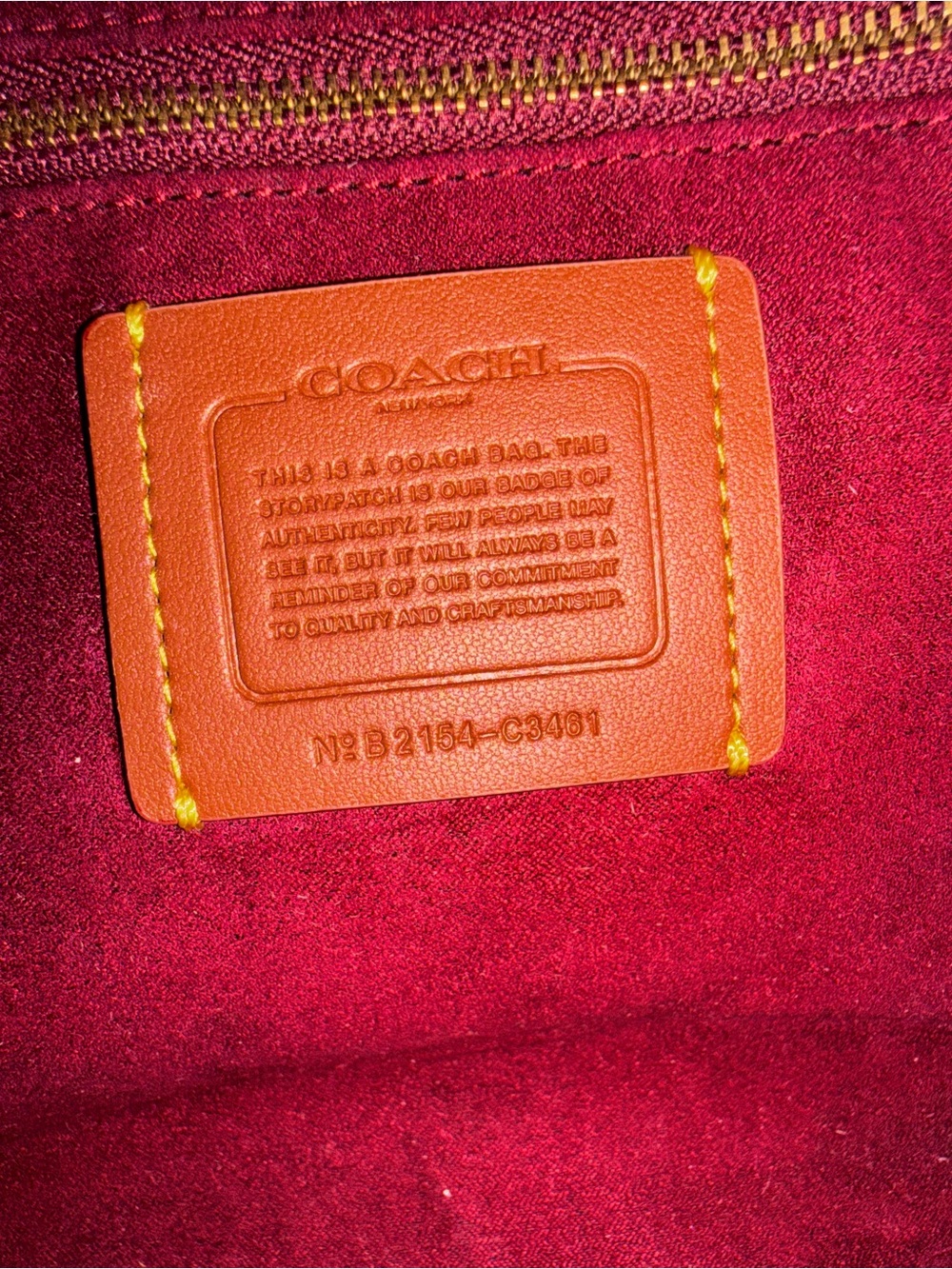 COACH field tote Colorblock 22 pink bag. - Picture 12 of 15